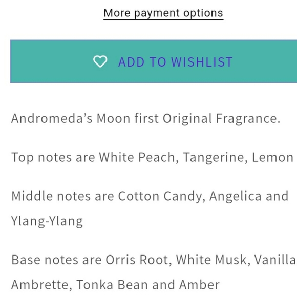 New cotton candy sweet scent andromedias moon persefone eau de perfume - Picture 4 of 4